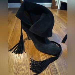 Chloe suede tie boots